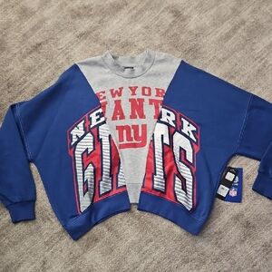 NFL Blue and Gray New York Giants Women's Sweater
